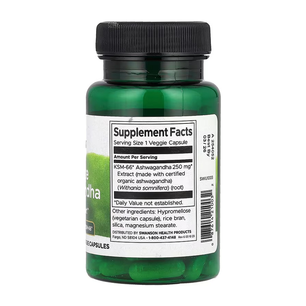 Ultimate Ashwagandha 250 mg - 60veg caps. Фото 2