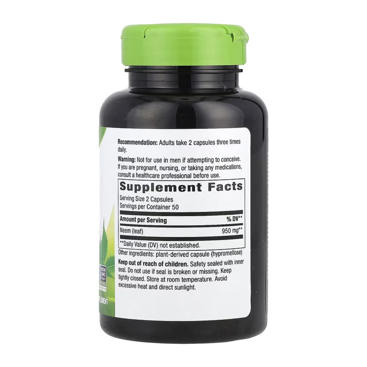 Neem Leaf - 100 vcaps. Фото 2
