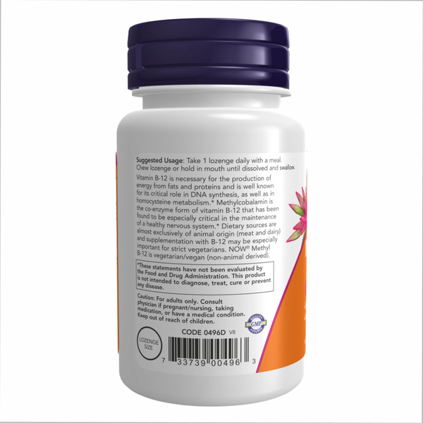 Methyl B-12 5000mcg - 60 lozenges. Фото 3