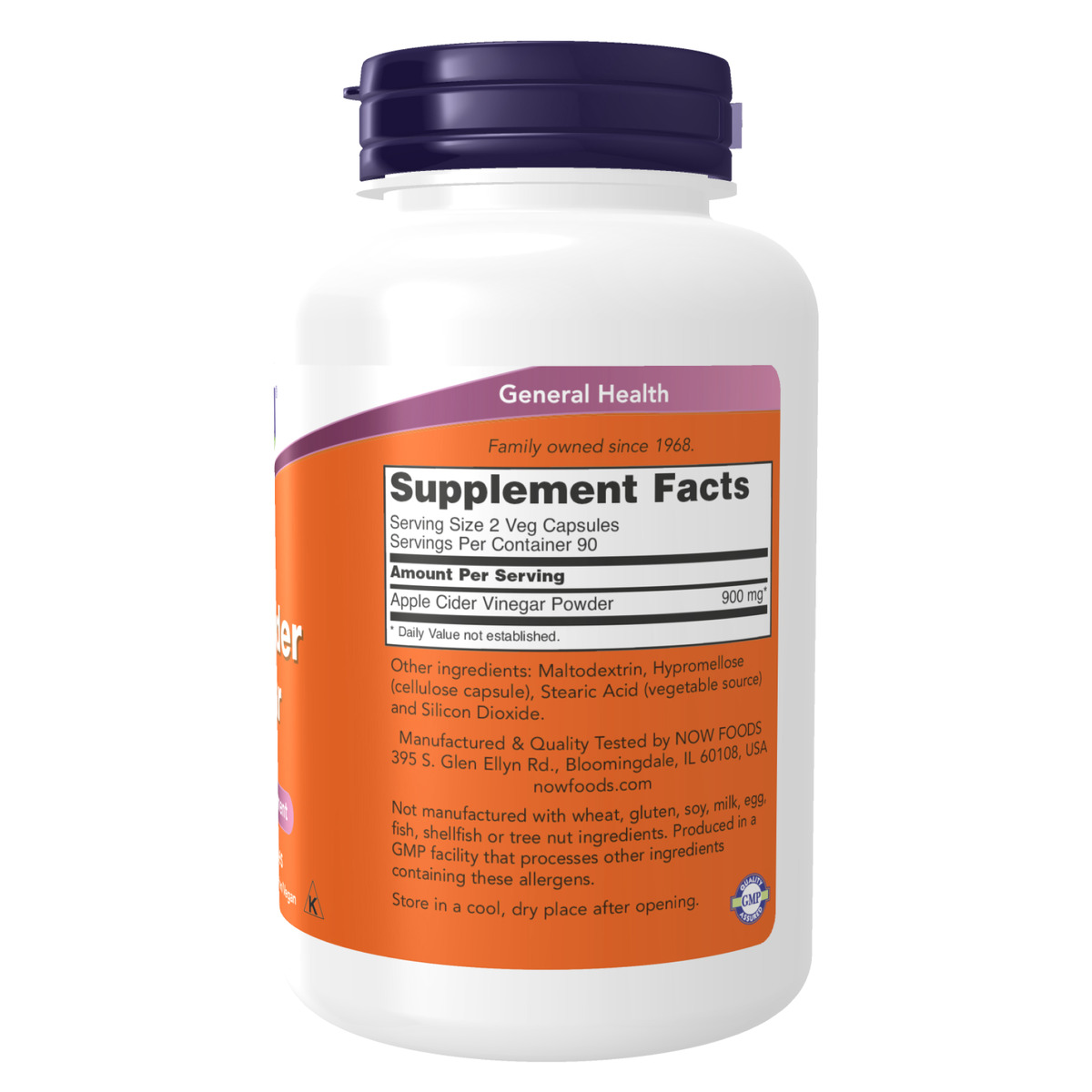 Apple Cider Vinegar 450 mg - 180 vcaps. Фото 2