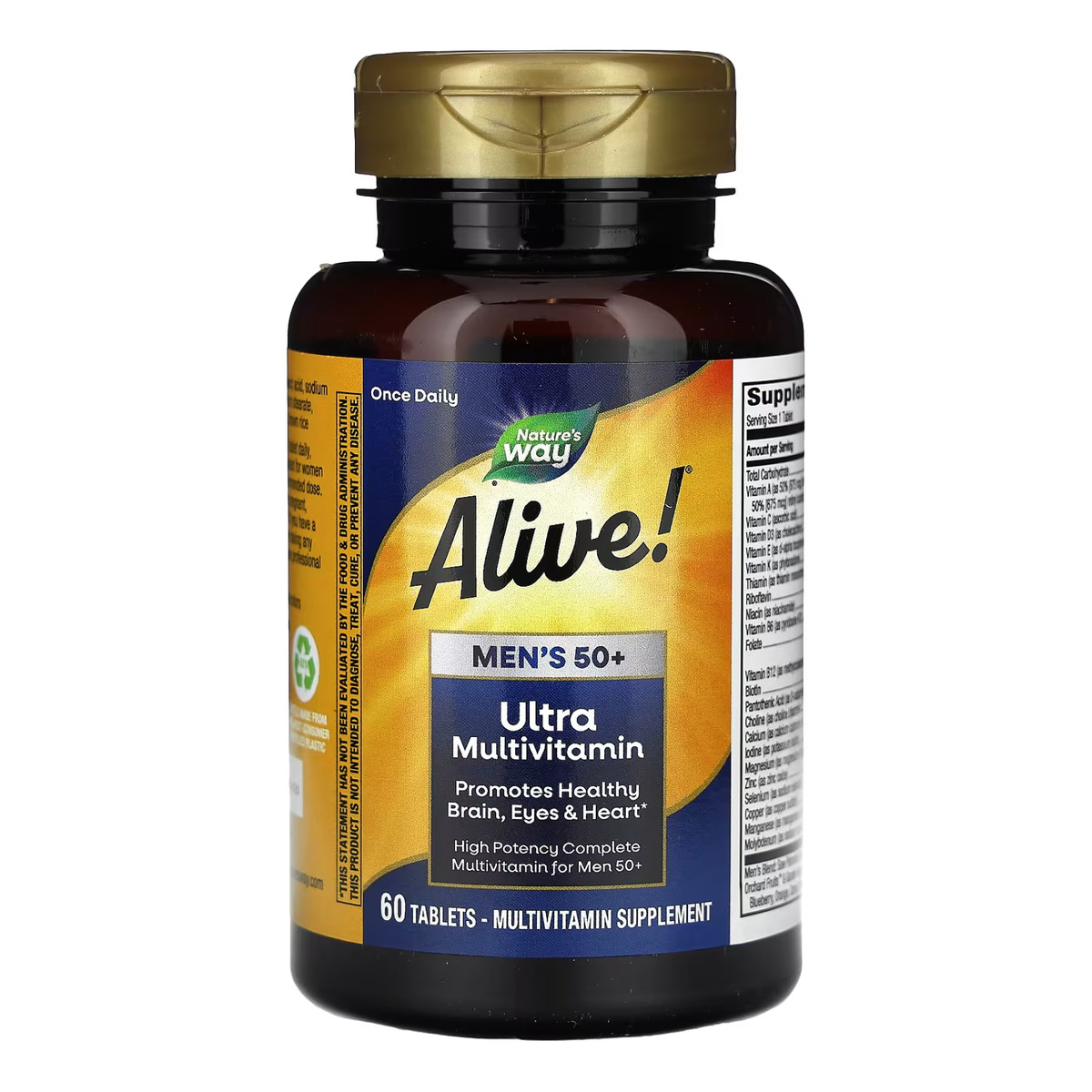 Once Daily Men's 50+ Ultra Multivitamin - 60 tabs. Фото 3