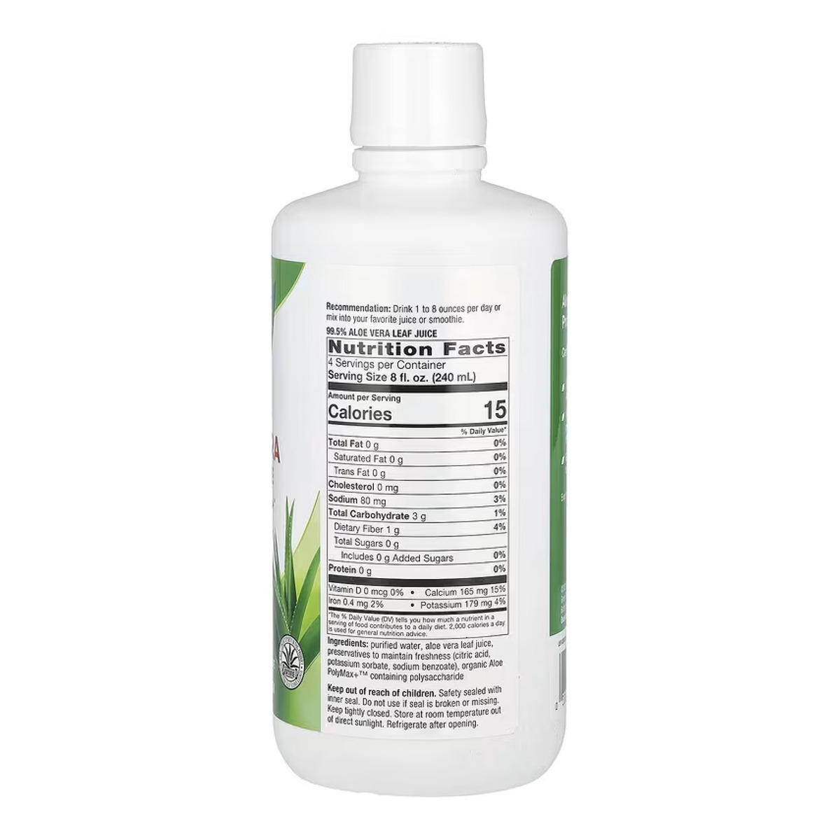 Aloe Vera Leaf Juice - 1000ml. Фото 2