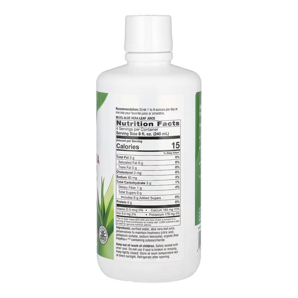 Aloe Vera Leaf Juice - 1000ml. Фото 2
