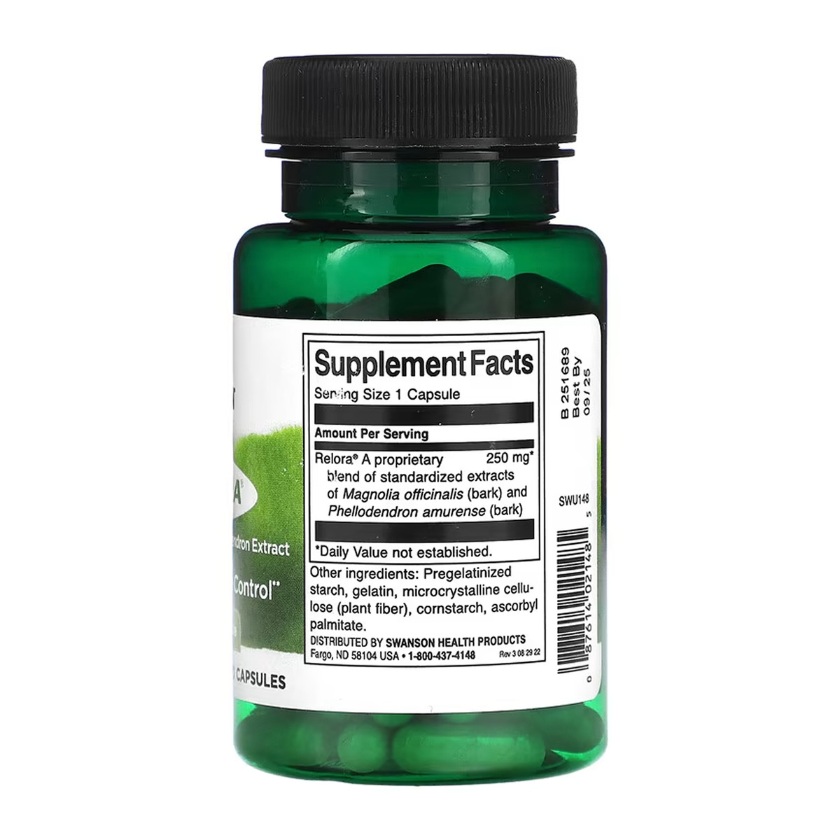 Relora 250mg - 90 caps. Фото 2