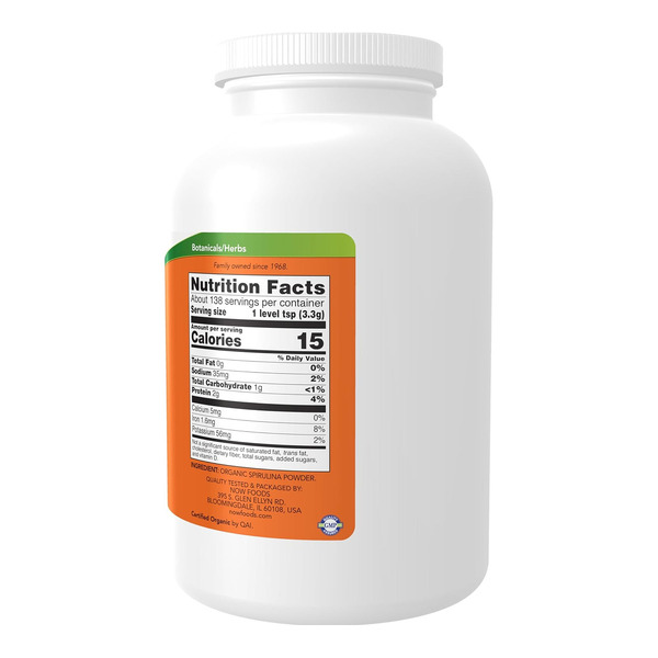 Spirulina Powder - 454g. Фото 2