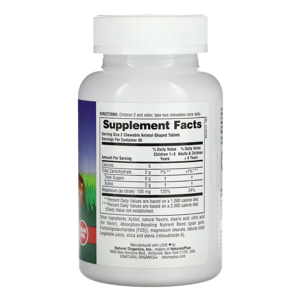 Kids Magnesium Chewable - 90 tabs. Фото 2