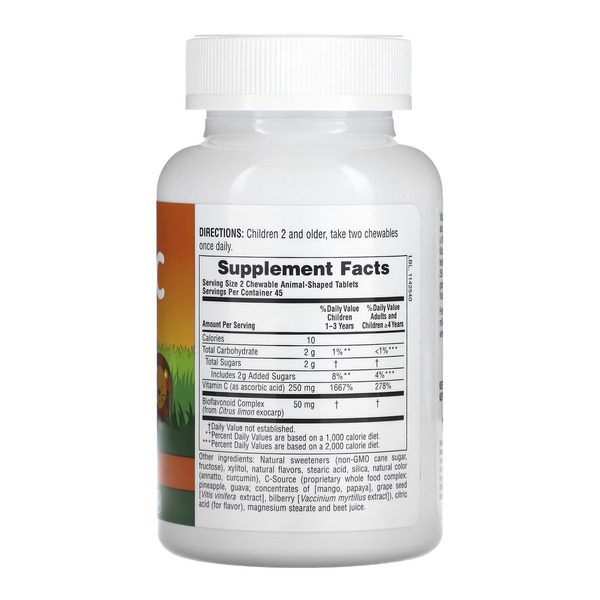 Kids Vit C Chewable - 90 tabs. Фото 2