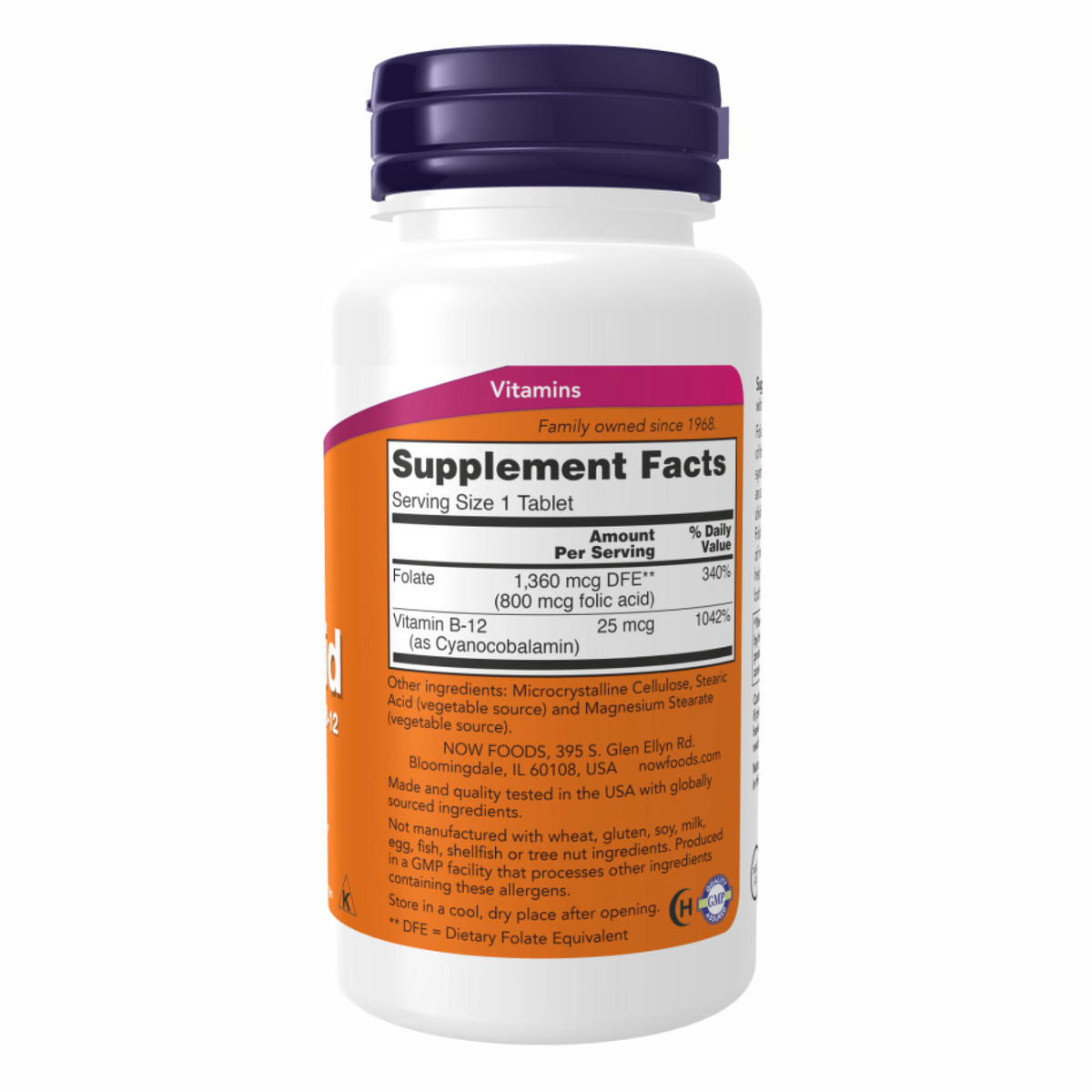 Folic Acid 800mcg - 250 tabs. Фото 2