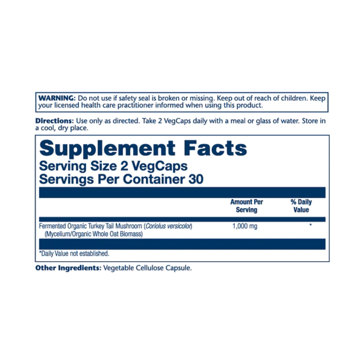 Org Grown Fermented Turkey Tall 500mg - 60 vcaps. Фото 2