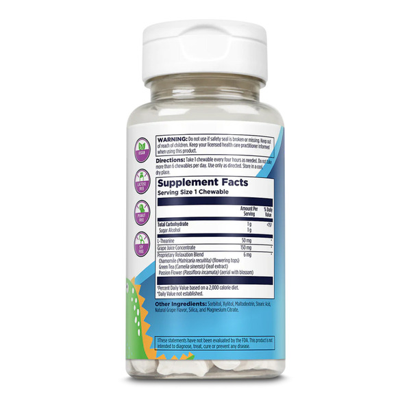 Relax-a-Saurus - 30 chewable Grape. Фото 2