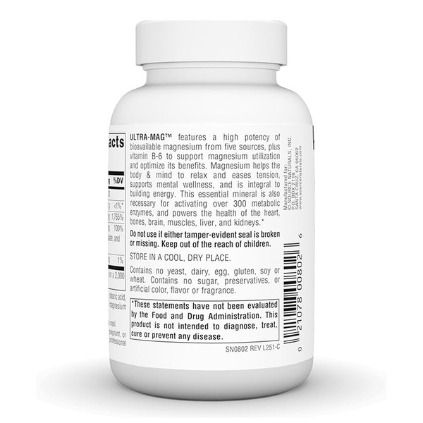 Ultra-Mag Magnesium Complex - 60 tabs. Фото 3
