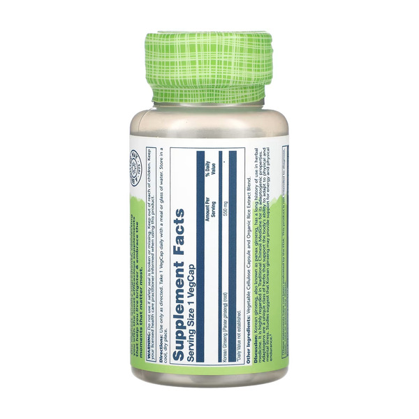 Korean Ginseng Root 550mg - 50 vcaps. Фото 2