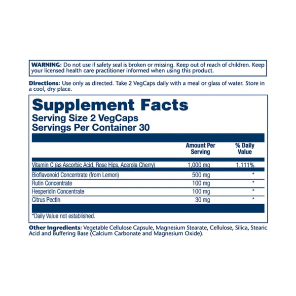 Super Bio Vitamin C 1000mg - 100 vcaps. Фото 2
