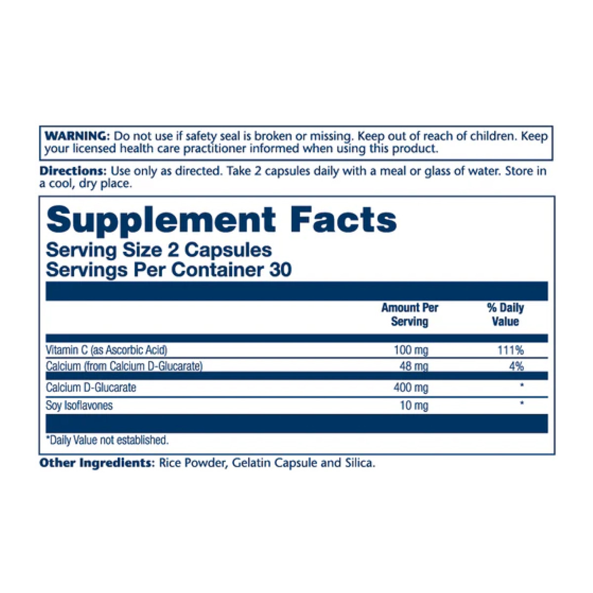 Calcium D-Glucarate 400mg - 60 caps. Фото 2