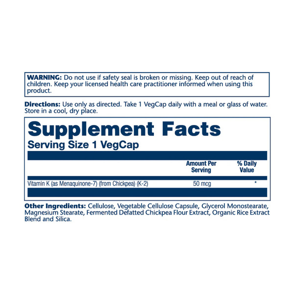 Vitamin K-2 MK-7 50mcg - 30 vcaps. Фото 2