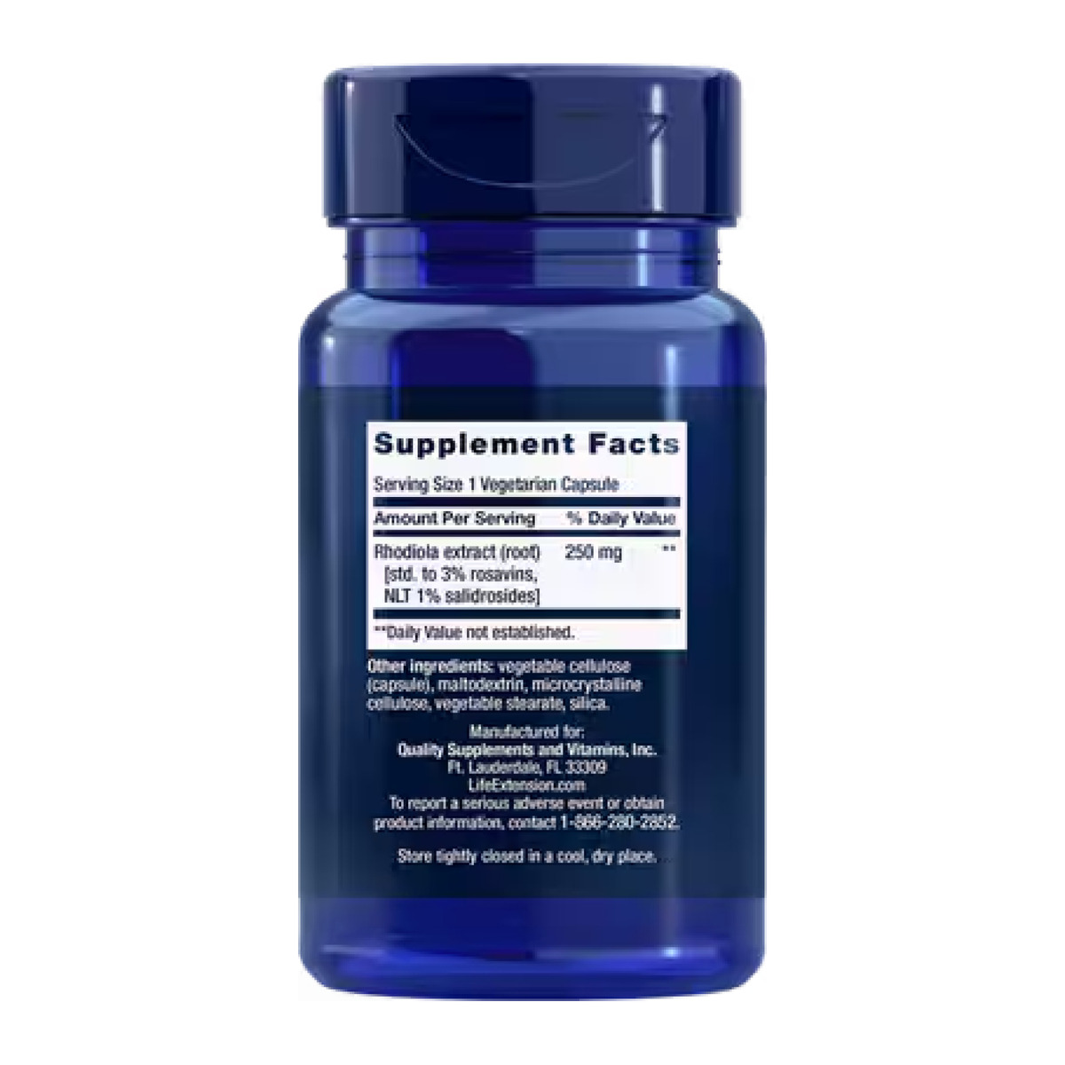 Rhodiola Extract 250mg - 60 veg caps. Фото 2