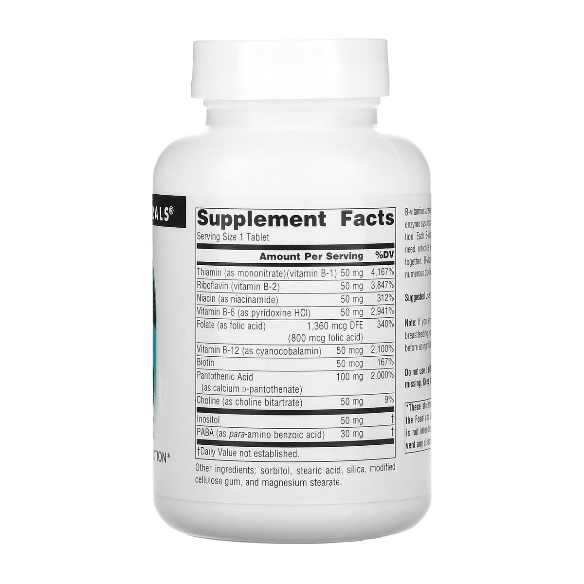 Vitamin B-50 Complex 50mg - 100 tabs. Фото 2