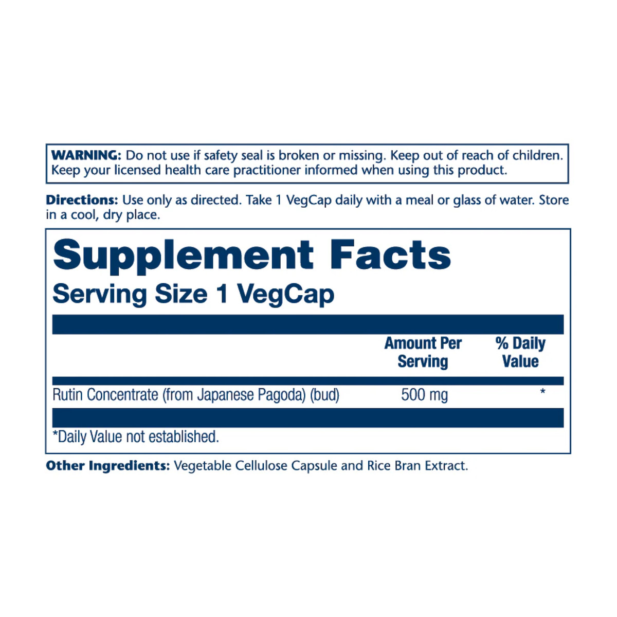Rutin 500mg - 90 vcaps. Фото 2