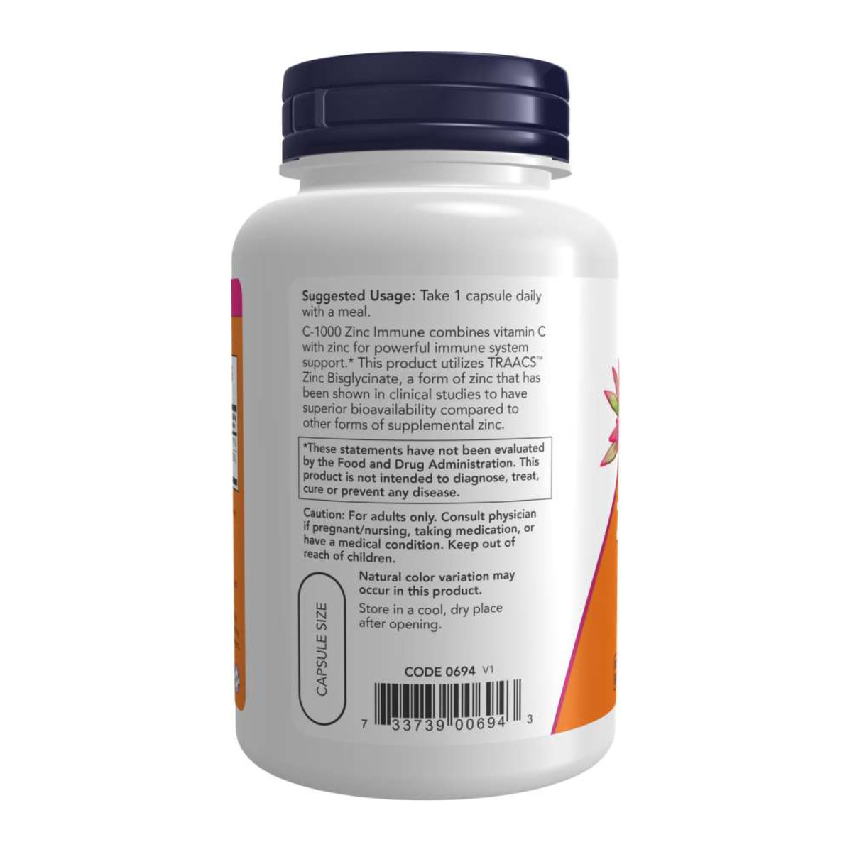 C-1000 Zinc Immune - 180 vcaps. Фото 3