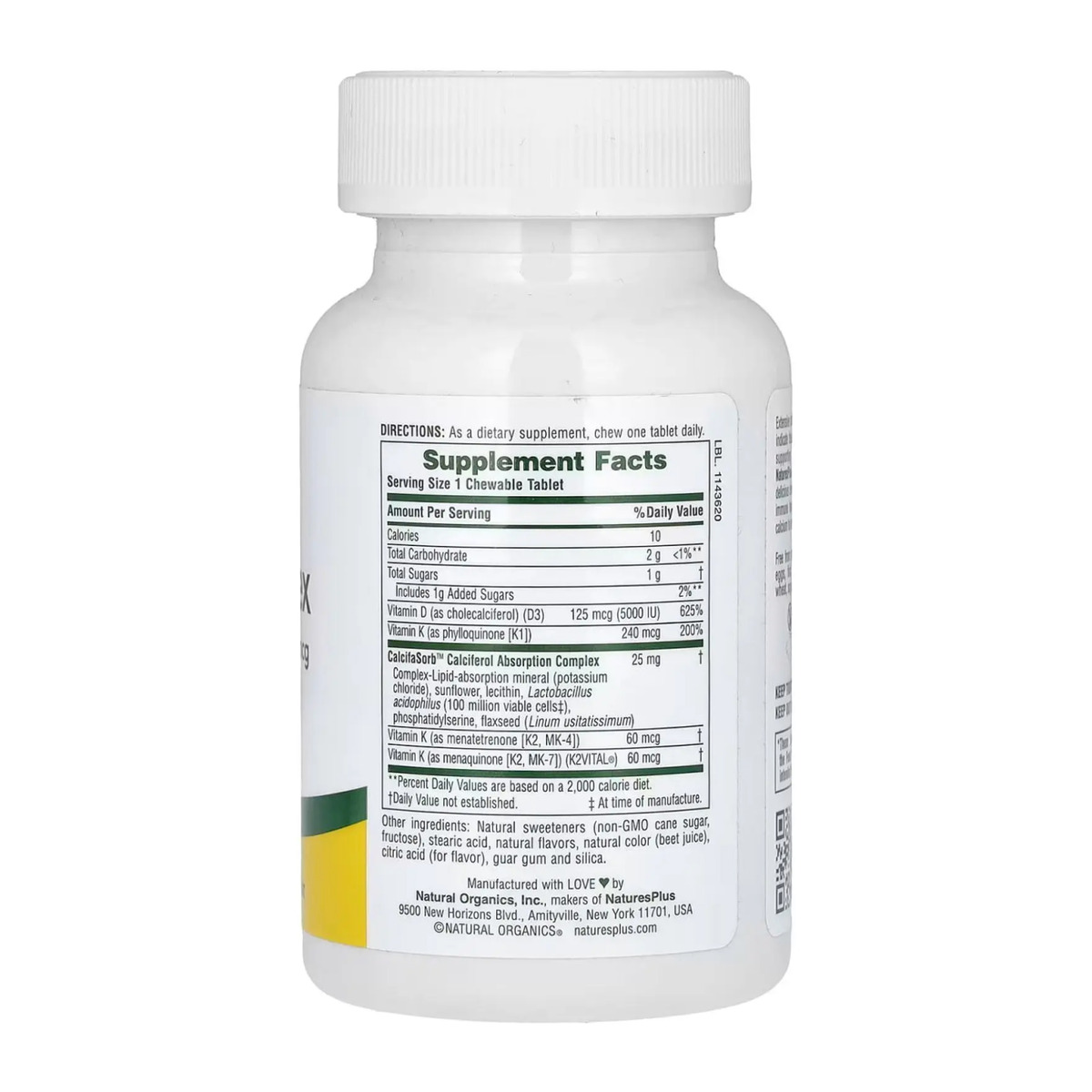 VIT D & K Complex 125mcg 5000 IU/ 240 mcg - 60 tabs. Фото 2