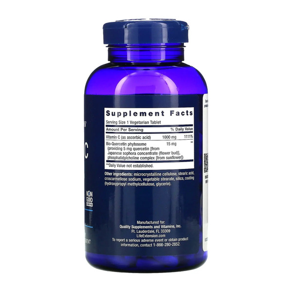 Vitamin C and Bio-Quercetin Phytosome - 250 tabs. Фото 2