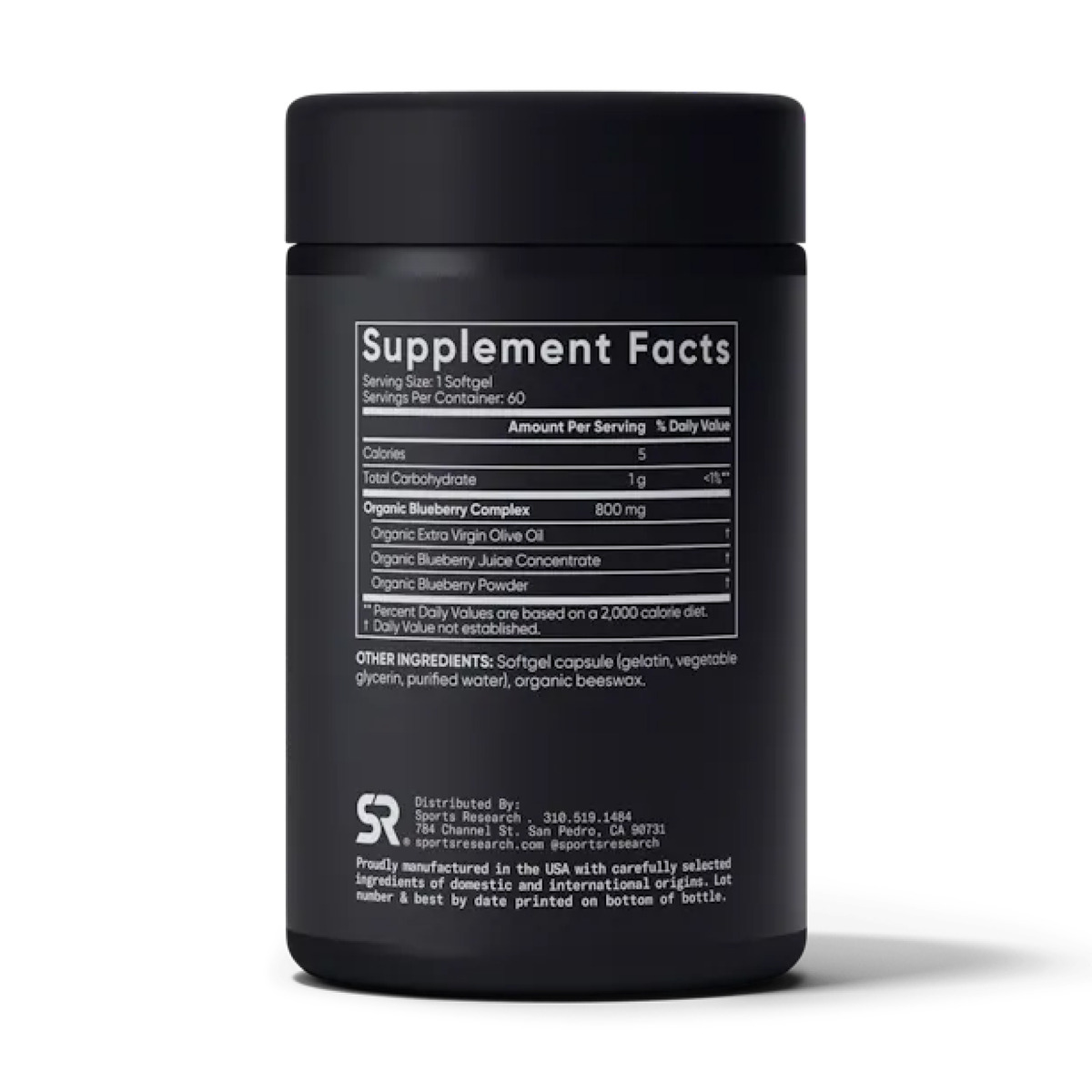 Blueberry Concentrate 800mg - 60 softgels. Фото 2