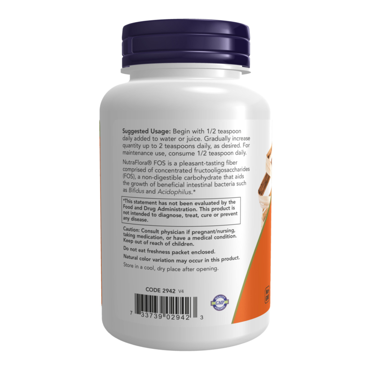 NutraFlora® FOS Powder - 113g. Фото 3