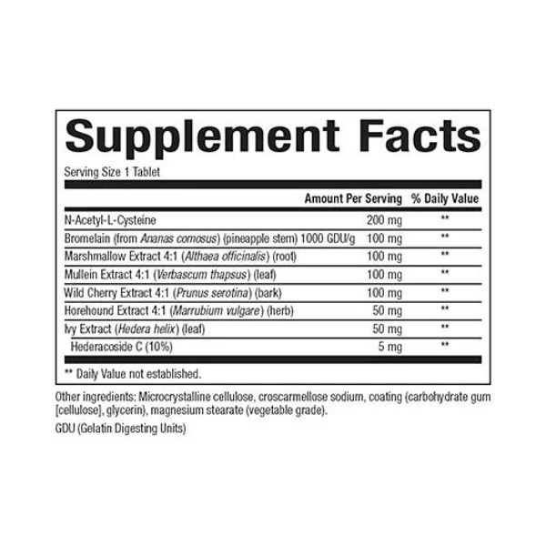 Lung, Bronchial & Sinus Health - 45 tabs. Фото 2