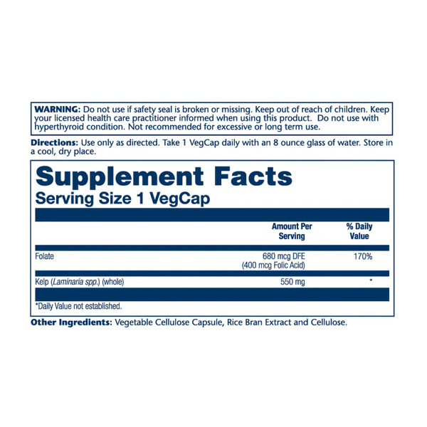 Kelp Seaweed 550mg - 100 vcaps. Фото 2