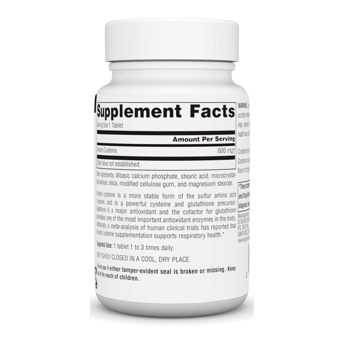 N-Acetyl Cysteine 1000mg - 60 tabs. Фото 2
