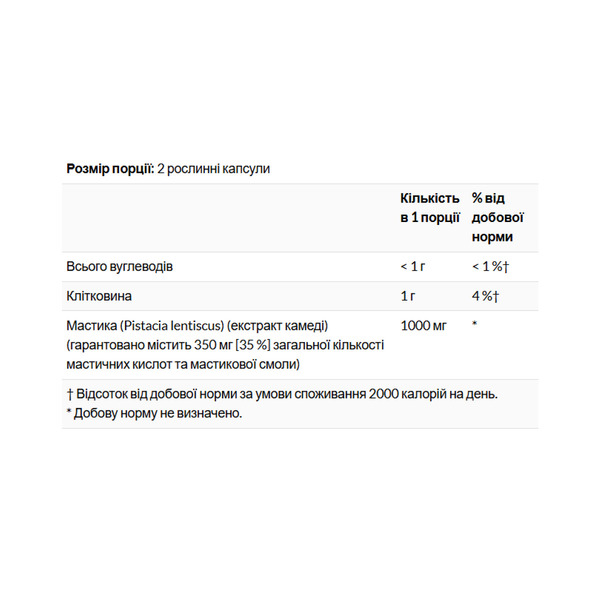 Mastic Gum Extract 500mg - 45 vcaps. Фото 2