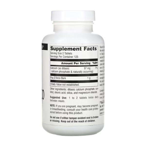 Pau D'Arco 500mg - 250 tabs. Фото 2