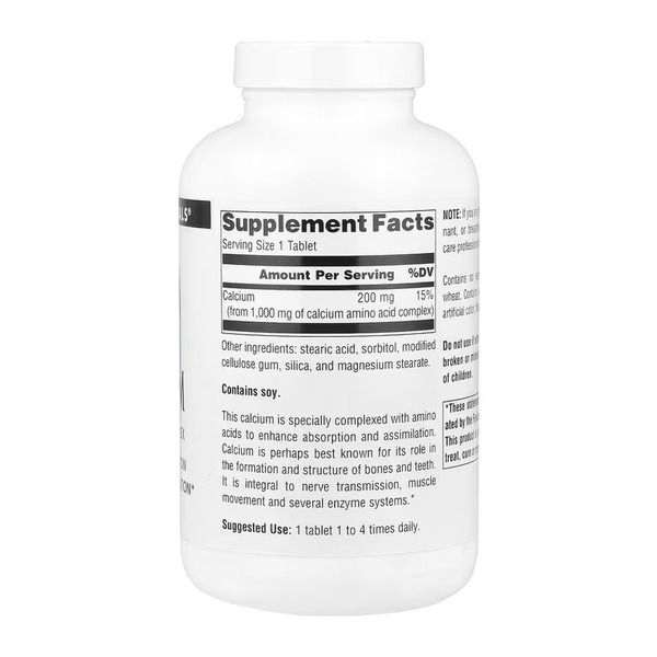 Calcium 200mg - 250 tabs. Фото 2