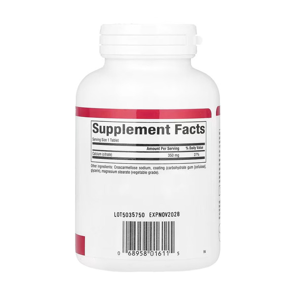 Calcium Citrate 350mg - 90 tabs. Фото 2