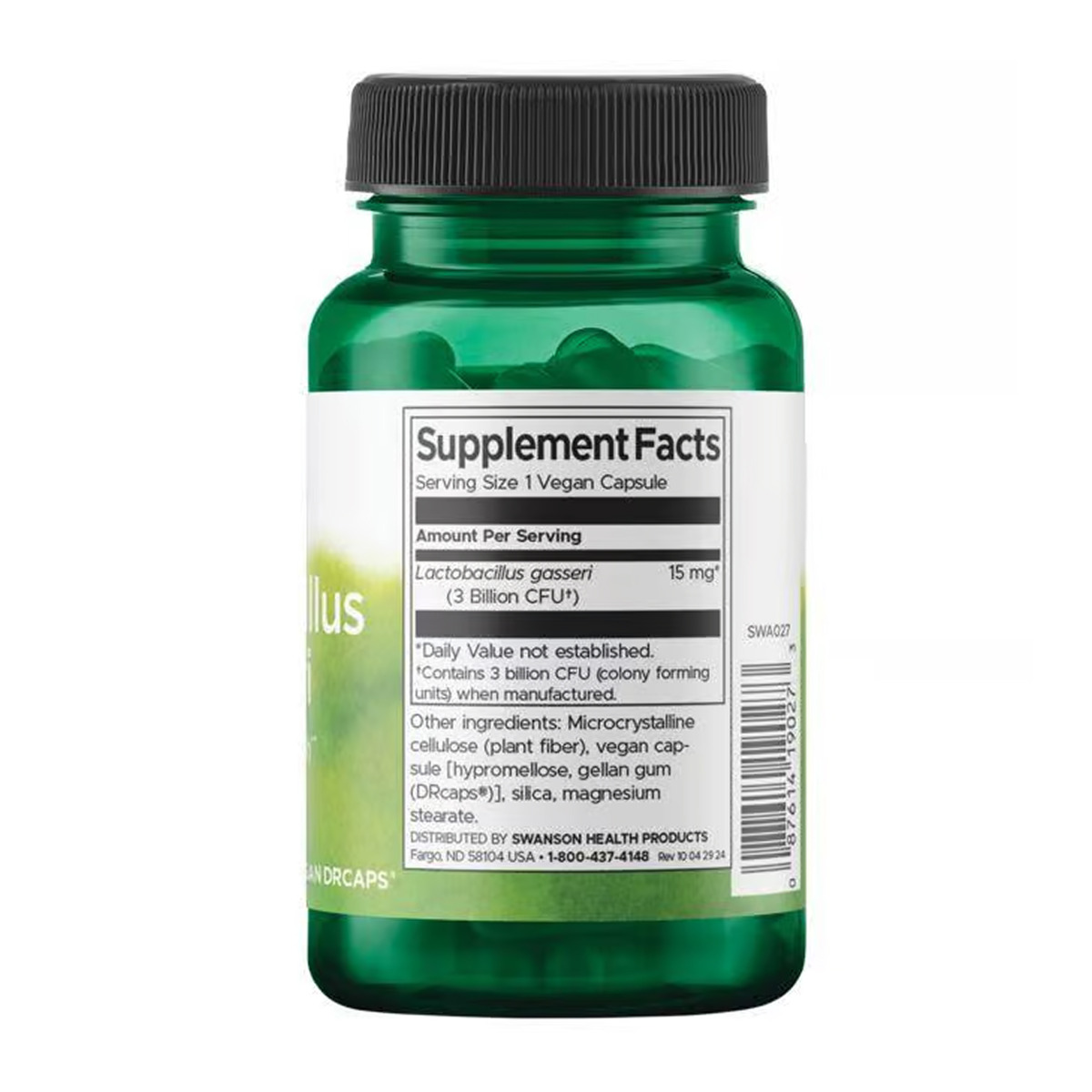 Lactobacillus Gasseri 3 Billion Cfu - 60 vcaps. Фото 2