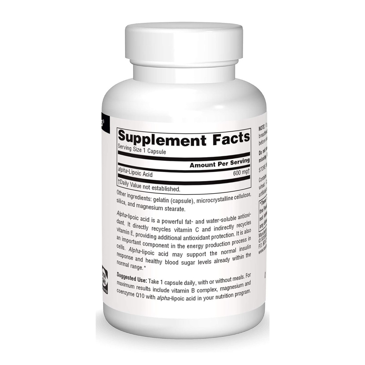 Alpha Lipoic Acid 600mg - 30 caps. Фото 2
