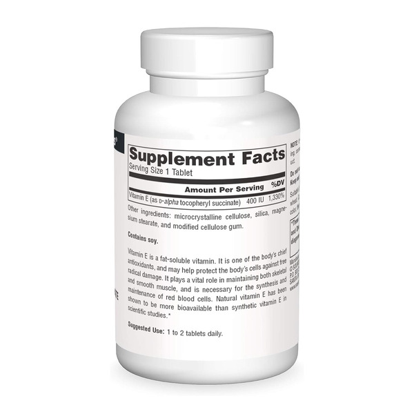 Vitamin E 400 IU D-Alpha Tocopherol - 50 tabs. Фото 2