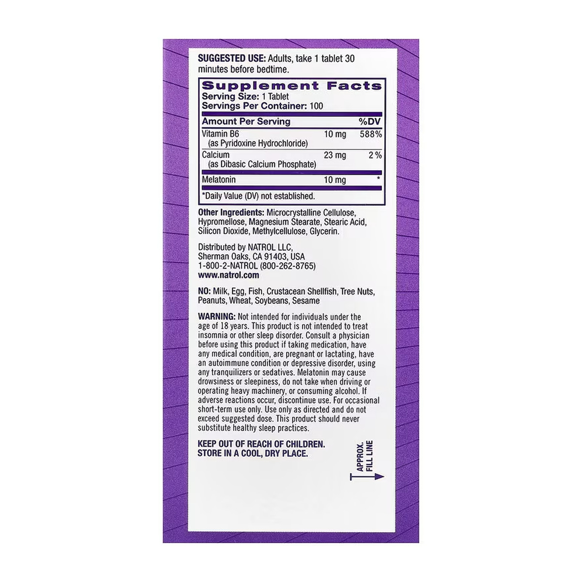Advanced Sleep Melatonin 10mg - 100 tabs. Фото 2