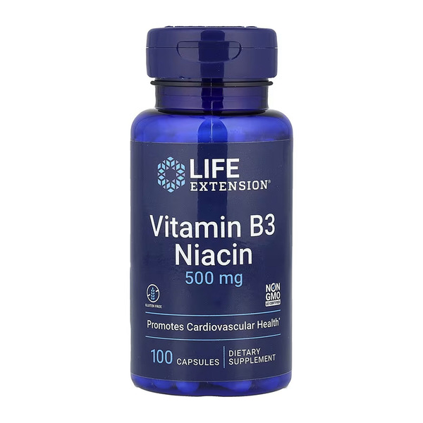 Vitamin B3 Niacin 500 mg - 100 caps
