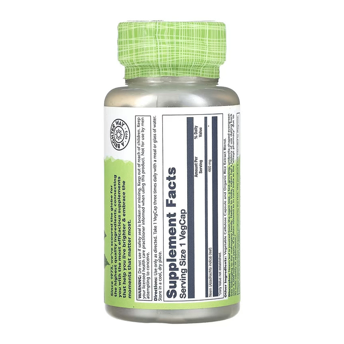 Neem Leaf 460mg - 100 vcaps. Фото 2