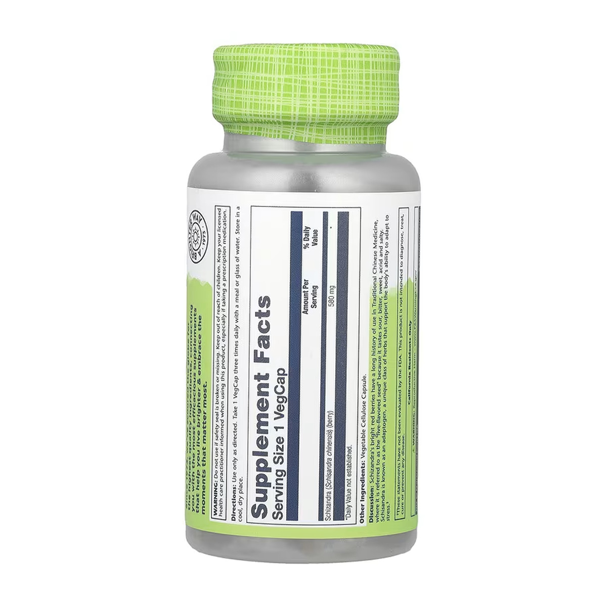 Schizandra Berry 580mg - 100 vcaps. Фото 2