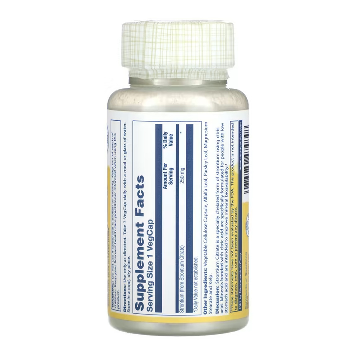 Strontium Citrate 250mg - 60 vcaps. Фото 2