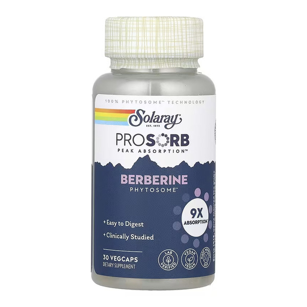 Prossorb Berberine 9x - 30 vcaps. Фото 3