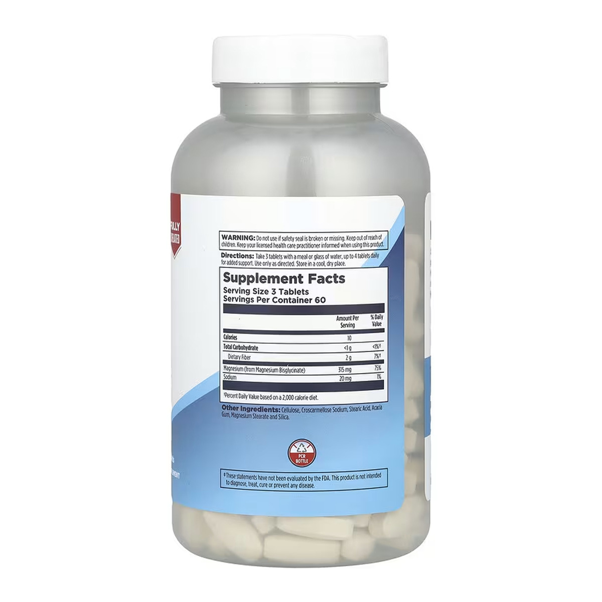 Chelated Magnesium Bisglycinate - 180 tabs. Фото 2