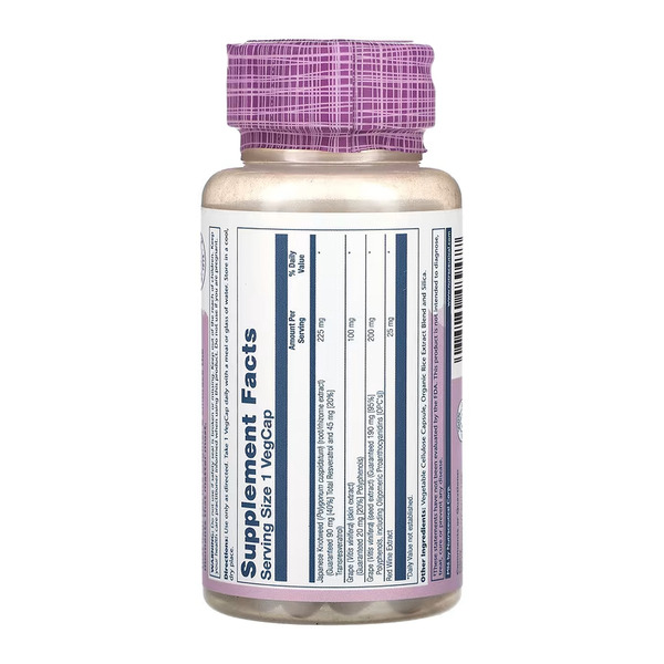 Triple Strength Resveratrol 225mg - 60 vcaps. Фото 2