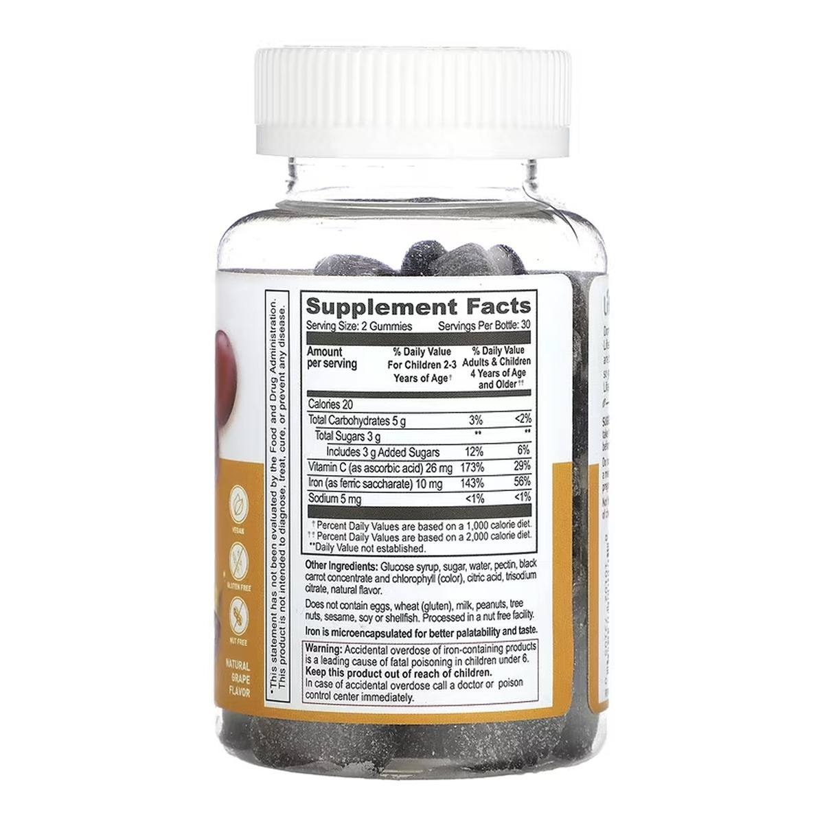 Iron + Vitamin C Kids - 60 gummies. Фото 2