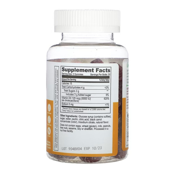 Vitamin D 5,000 IU Adult - 60 gummies. Фото 2
