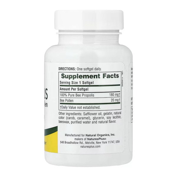 Propolplus, Propolis with Bee Pollen - 60 softgels. Фото 2