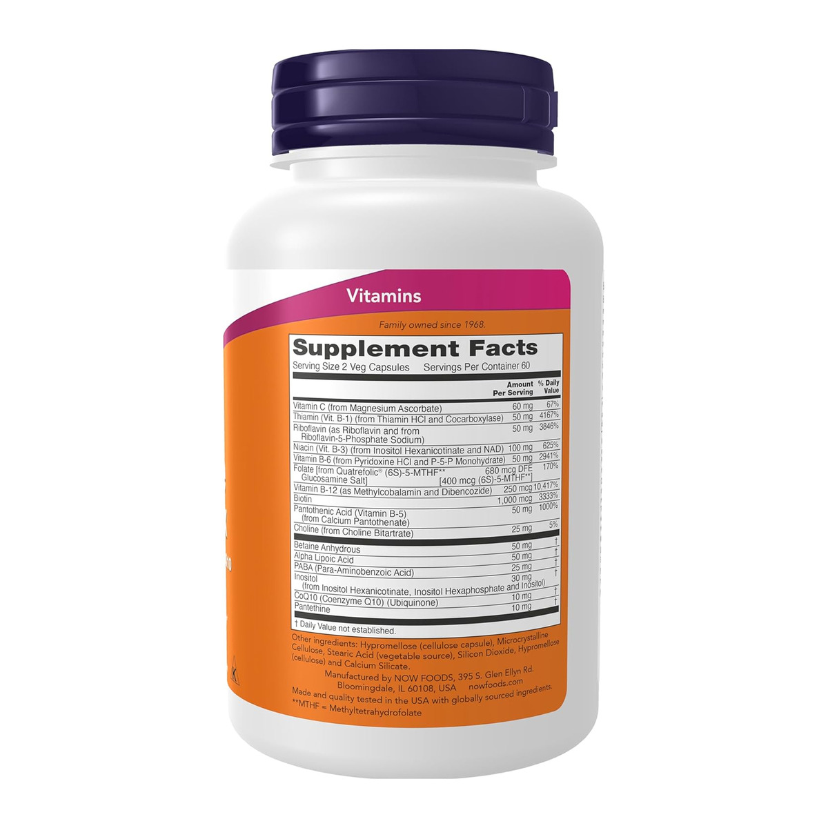 Coenzyme B-Complex With Alpha Lipoic Acid and CoQ10 - 120 vcaps. Фото 2
