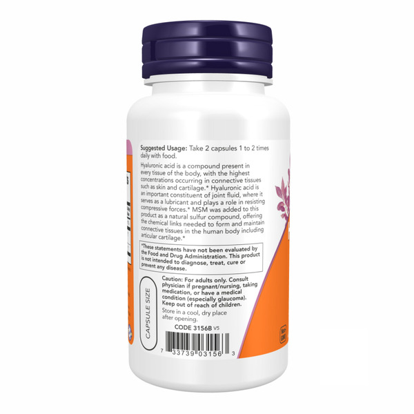 Hyaluronic Acid 50 mg - 60vcaps. Фото 3